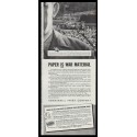 1942 Hammermill Bond Ad "Paper is War Material"