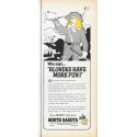 1966 North Dakota Tourism Ad "Blondes Have More Fun"