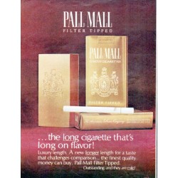 1966 Pall Mall Cigarettes Ad "the long cigarette"