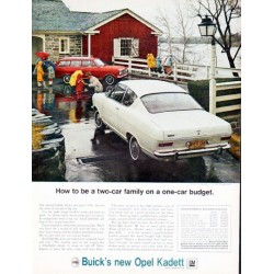 1966 Buick Opel Ad "two-car family"