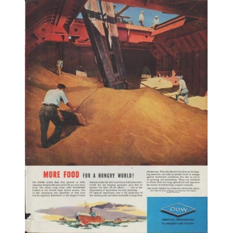 1942 DOW Ad "More Food for a Hungry World!"