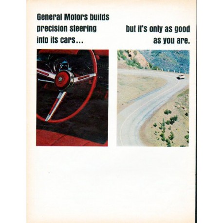 1966 General Motors Ad "precision steering"
