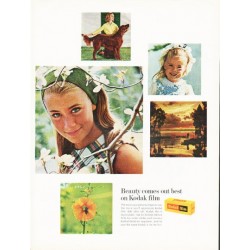 1966 Kodak Ad "Beauty comes out best"