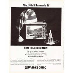 1966 Panasonic Ad "Goes To Sleep By Itself"