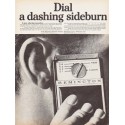 1966 Remington Shaver Ad "a dashing sideburn"