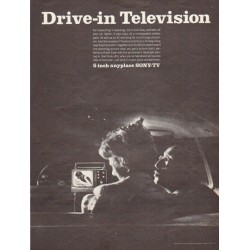 1966 Sony Television Ad "Drive-in Television"