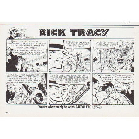 1966 Autolite Ad "Dick Tracy"