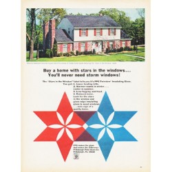 1966 Pittsburgh Plate Glass Ad "Buy a home with stars"