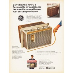 1966 General Electric Air Conditioner Ad "G-E Fashionette"