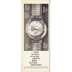 1966 Helbros Watch Ad "how did you ever get along"