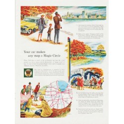 1959 Ethyl Corporation Ad "Magic Circle"