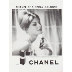 1959 Chanel Perfume Vintage Ad Chanel No. 5 Spray Cologne