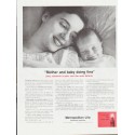 1959 Metropolitan Life Insurance Ad "Mother and baby"