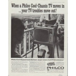 1961 Philco Television Ad "Philco Cool-Chassis TV"