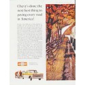 1960 Chevrolet Ad "paving every road" ... (model year 1960)