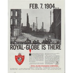1961 Royal-Globe Insurance Companies Ad "FEB. 7, 1904 ... Royal-Globe"