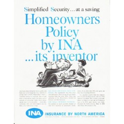 1959 Insurance by North America Ad "Simplified Security"