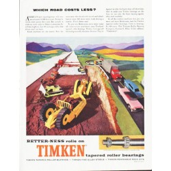 1959 Timken Ad "Which road costs less"