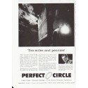 1959 Perfect Circle Piston Rings Ad "Ton-miles"