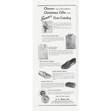 1959 L. L. Bean Ad "out of the ordinary"