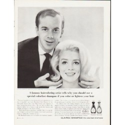 1964 Clairol Shampoo Ad "famous haircoloring artist"