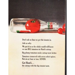 1964 Hunt's Catsup Ad "Don't ask us"