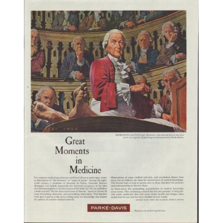 1961 Parke-Davis Ad "Great Moments in Medicine"
