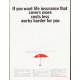 1964 Travelers Insurance Ad "works harder for you"