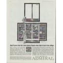 1961 Admiral Refrigerator Ad "back from college"