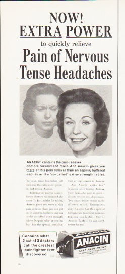 1964 Anacin Vintage Ad 