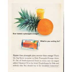 1964 Dole Ad "pineapple-orange"