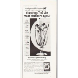1964 all Dishwasher Soap Ad "the most stubborn spots"