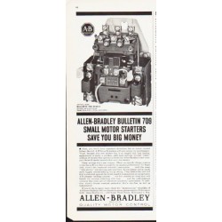 1963 Allen-Bradley Ad "Bulletin 709"