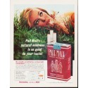 1963 Pall Mall Cigarettes Ad "natural mildness"