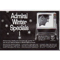 1963 Admiral Television Ad "Winter Specials"