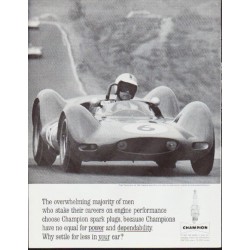 1963 Champion Spark Plug Ad "Roger Penske"