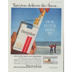 1961 Tareyton Ad "Tareyton delivers the flavor ..."