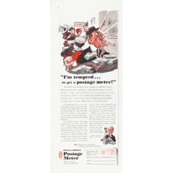 1957 Pitney-Bowes Ad "I'm tempted"