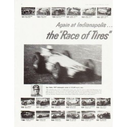 1957 Firestone Tires Ad "Race of Tires"