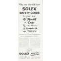 1957 Solex Safety Glass Ad "Why you should have Solex"