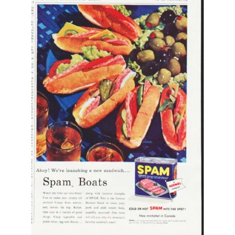1957 Spam Ad "Spam Boats"