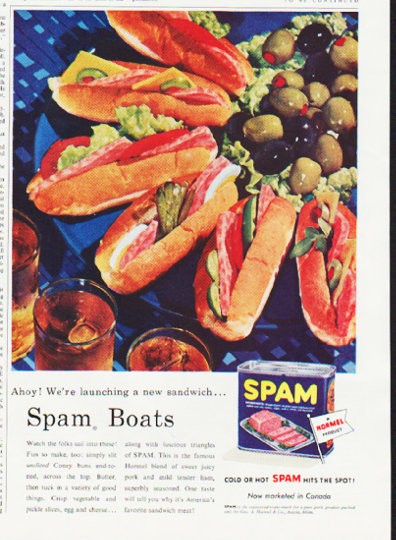 1957 spam vintage ad 