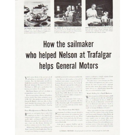 1957 General Motors Ad "sailmaker"