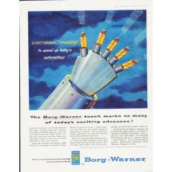 1957 Borg-Warner Ad "Fingers"