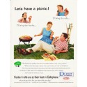 1957 Du Pont Ad "Let's have a picnic"