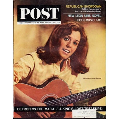 1964 Saturday Evening Post Cover Page "Carolyn Hester" ... May 30, 1964