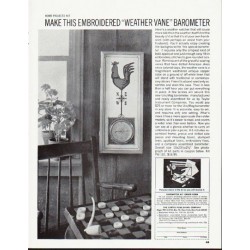 1964 Curtis Publishing Company Ad ""Weather Vane" Barometer"