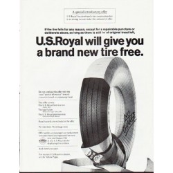 1964 U.S. Royal Tires Ad "a brand new tire"