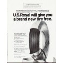 1964 U.S. Royal Tires Ad "a brand new tire"