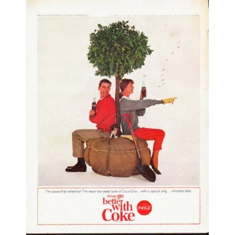 1964 Coca-Cola Ad "pause that refreshes"